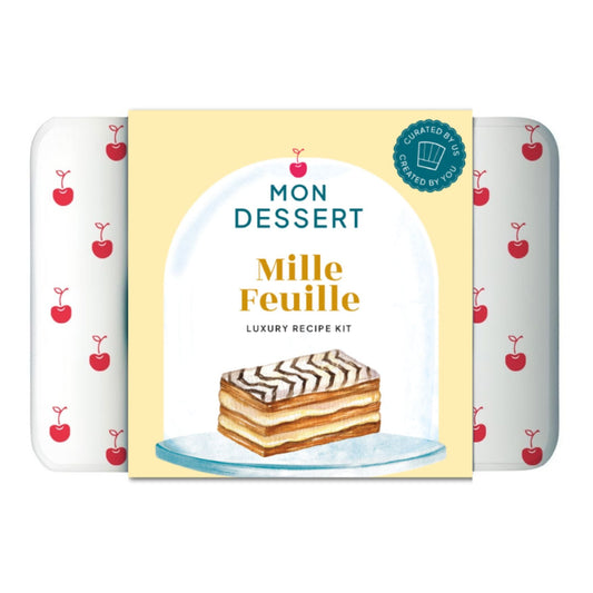 Baking Mix and Bakeware | Mille Feuille Recipe Making Kit | Foodie Gift Tin